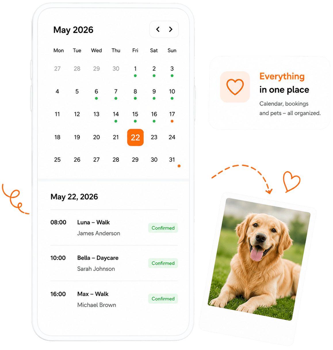 Calendar and reservation management