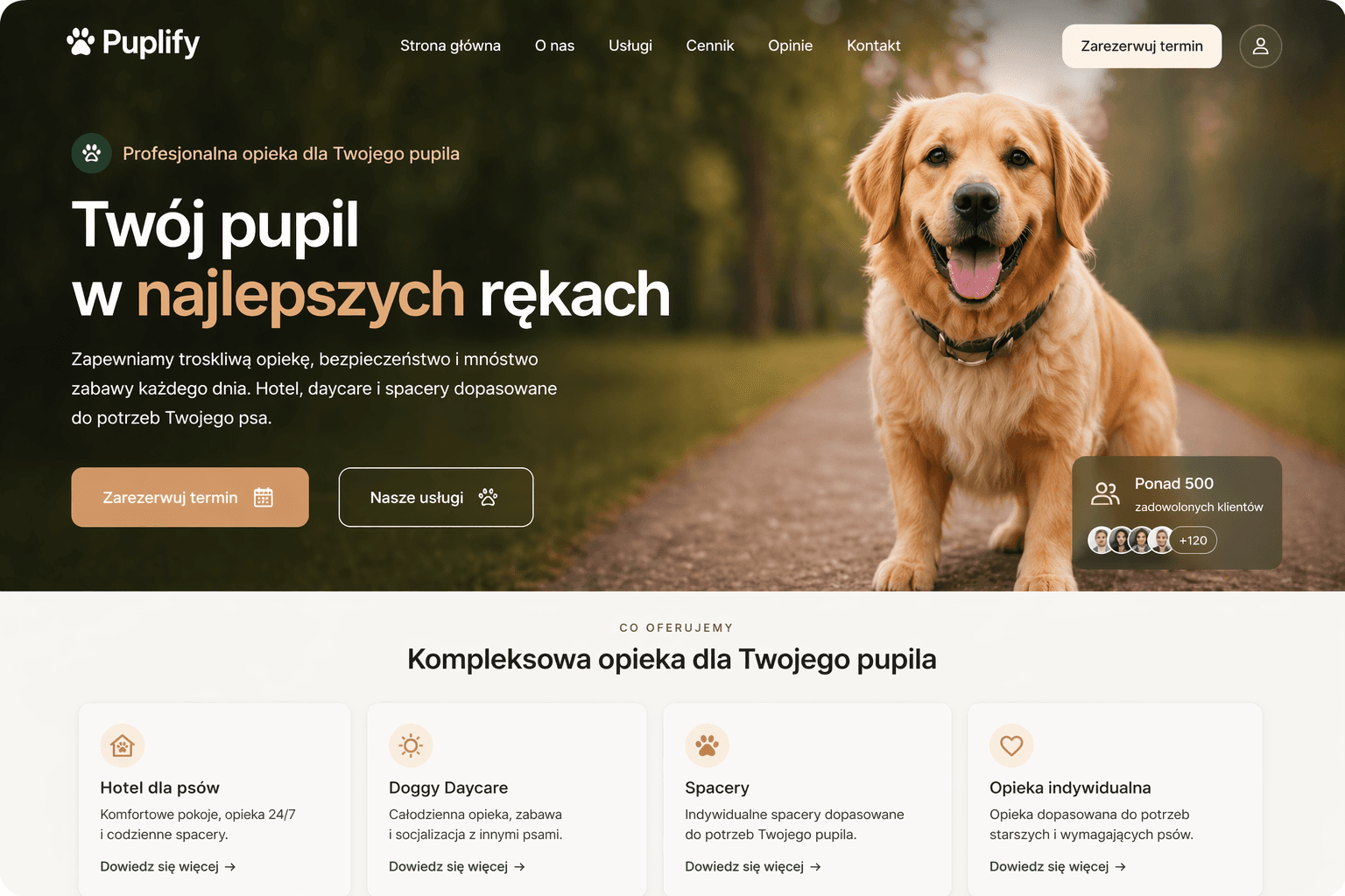 Podgląd strony internetowej